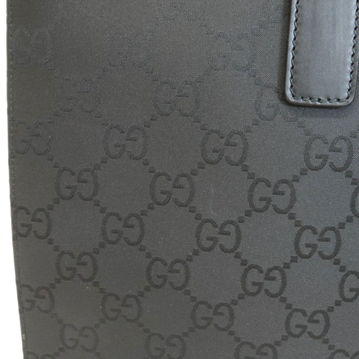 GUCCI Handbag 190630 Nylon canvas black Briefcase GG Outlet Women Used