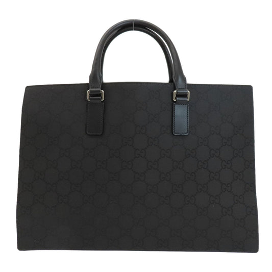 GUCCI Handbag 190630 Nylon canvas black Briefcase GG Outlet Women Used