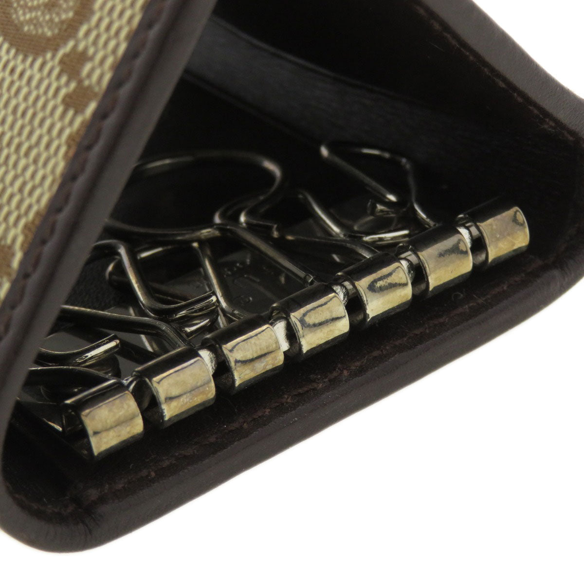 GUCCI Key case Key holder  131928 canvas Brown GG