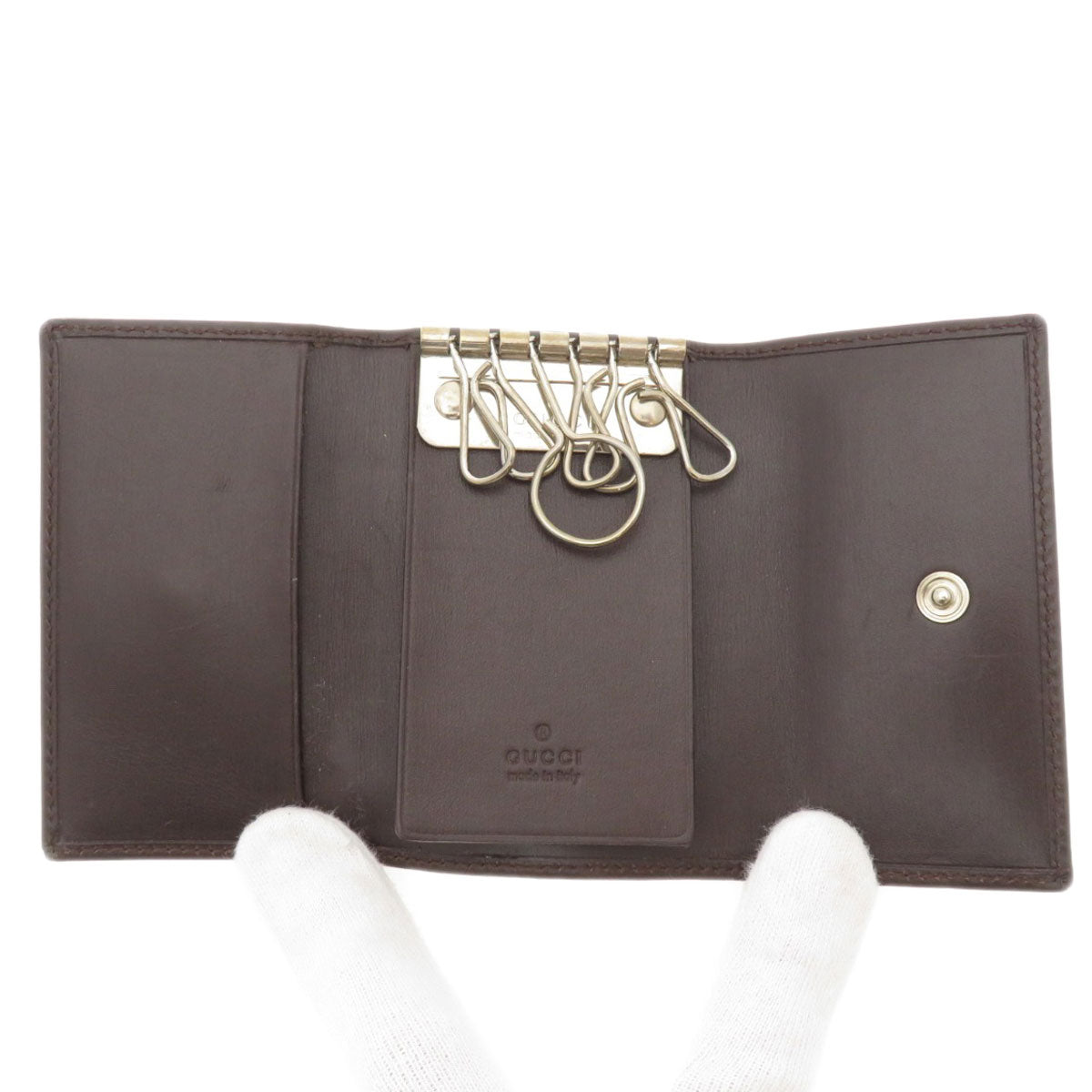 GUCCI Key case Key holder  131928 canvas Brown GG
