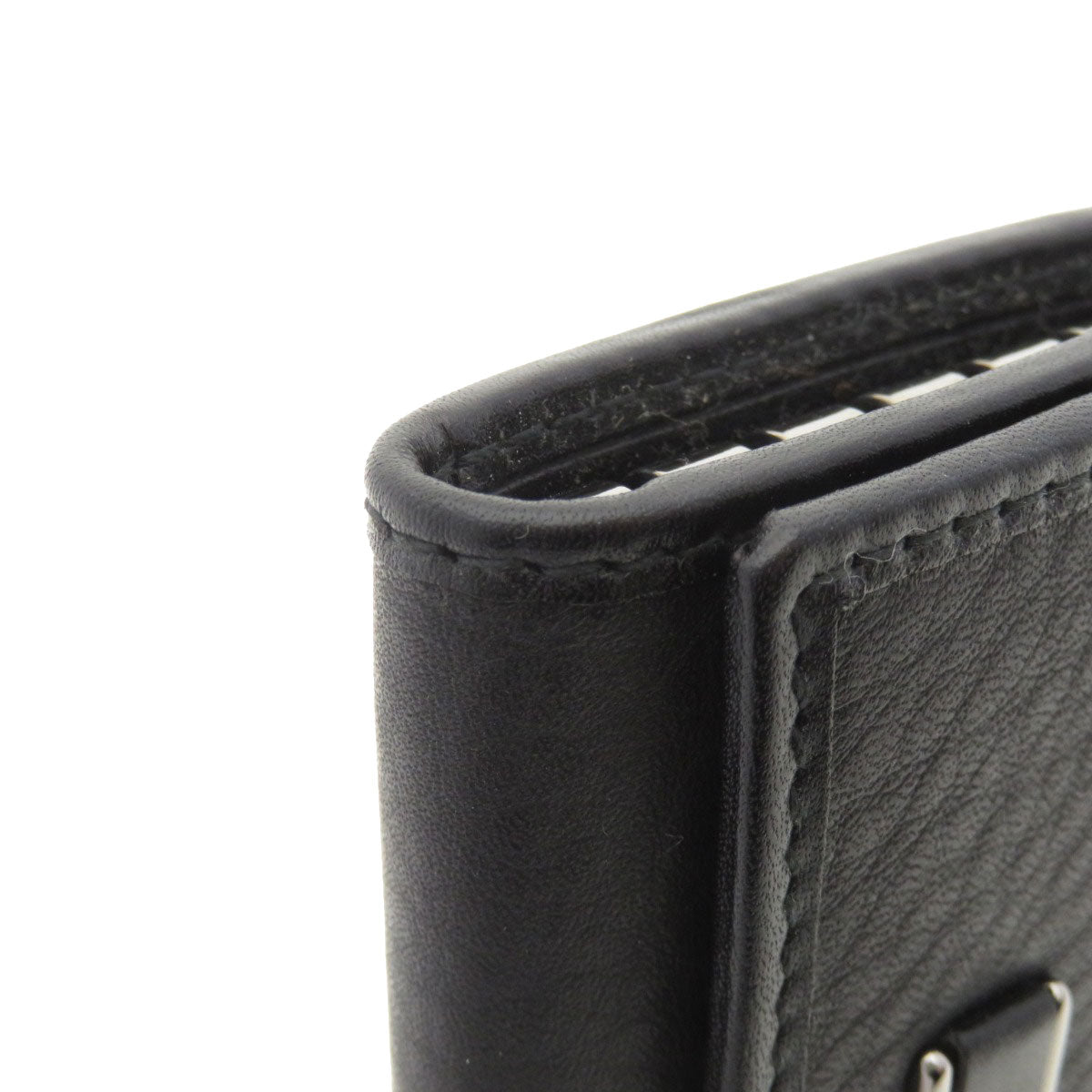 GUCCI Key case Key holder  92749 Calfskin black Logo motif