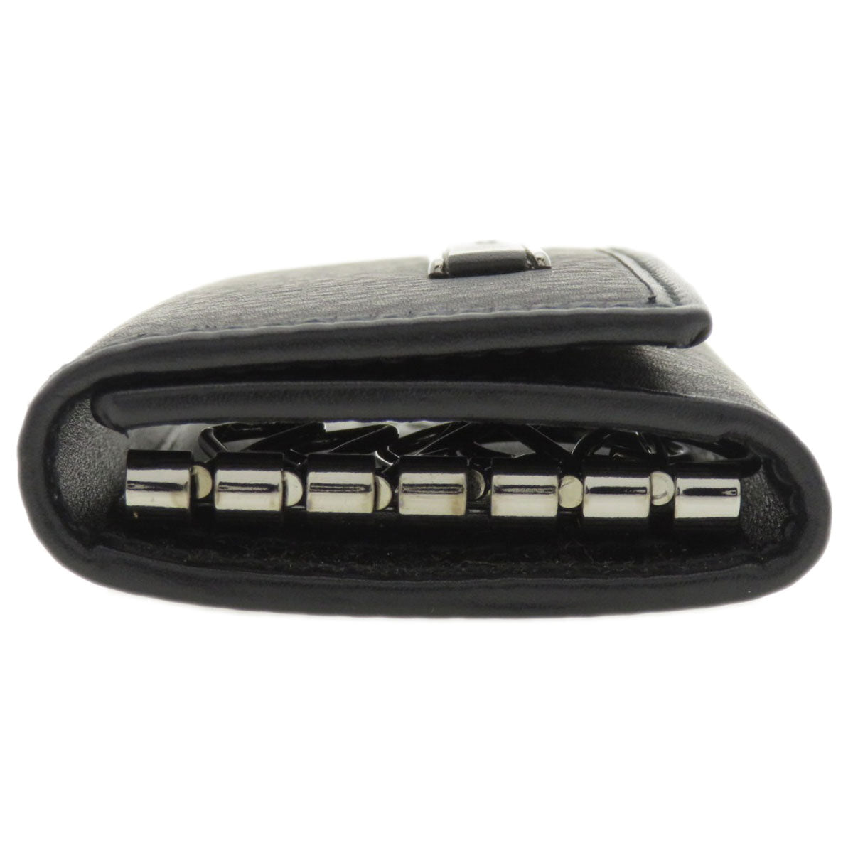 GUCCI Key case Key holder  92749 Calfskin black Logo motif