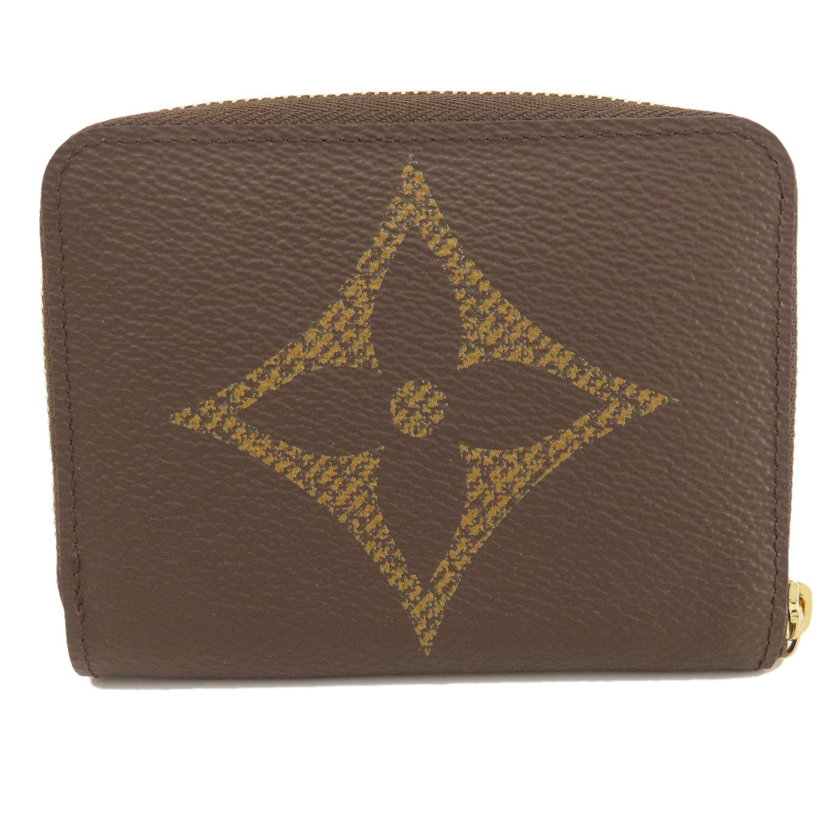 LOUIS VUITTON Coin case M67690 Giant monogram canvas Brown Zippy Coin Purse Monogram Giant Women Used