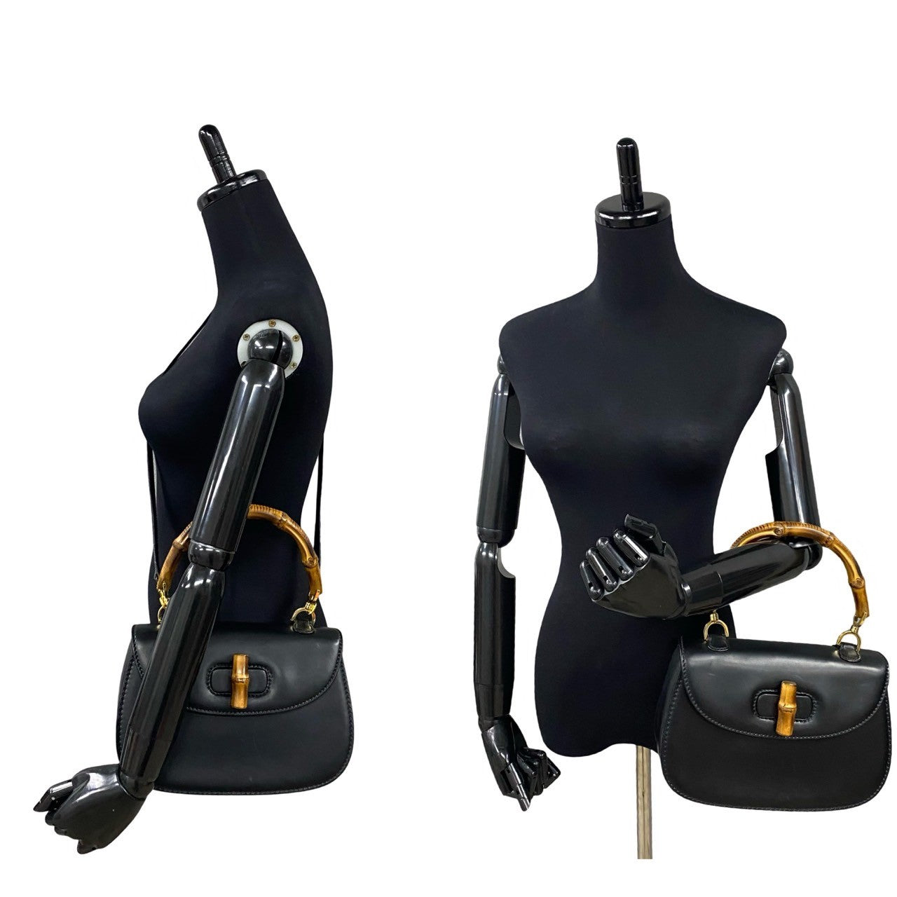 GUCCI Shoulder Bag Bamboo black Bamboo