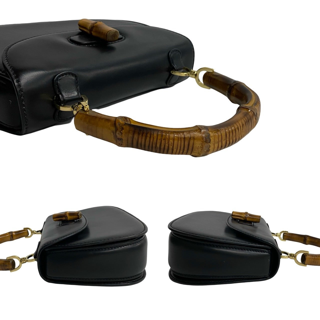 GUCCI Shoulder Bag Bamboo black Bamboo