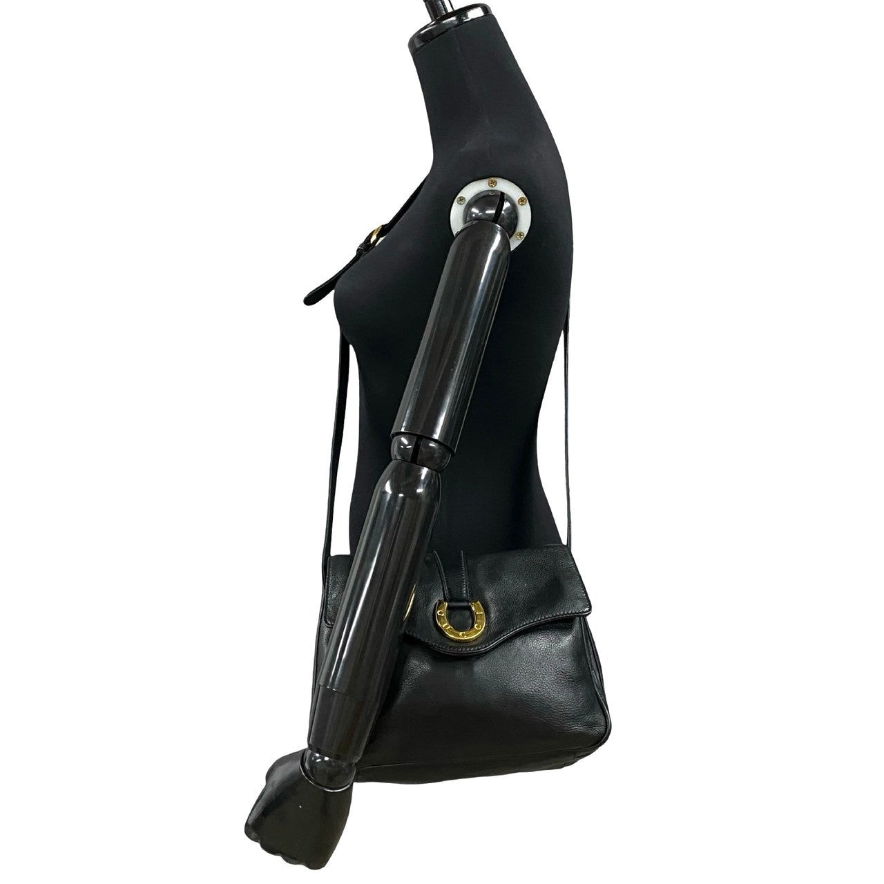 GUCCI Shoulder Bag leather black