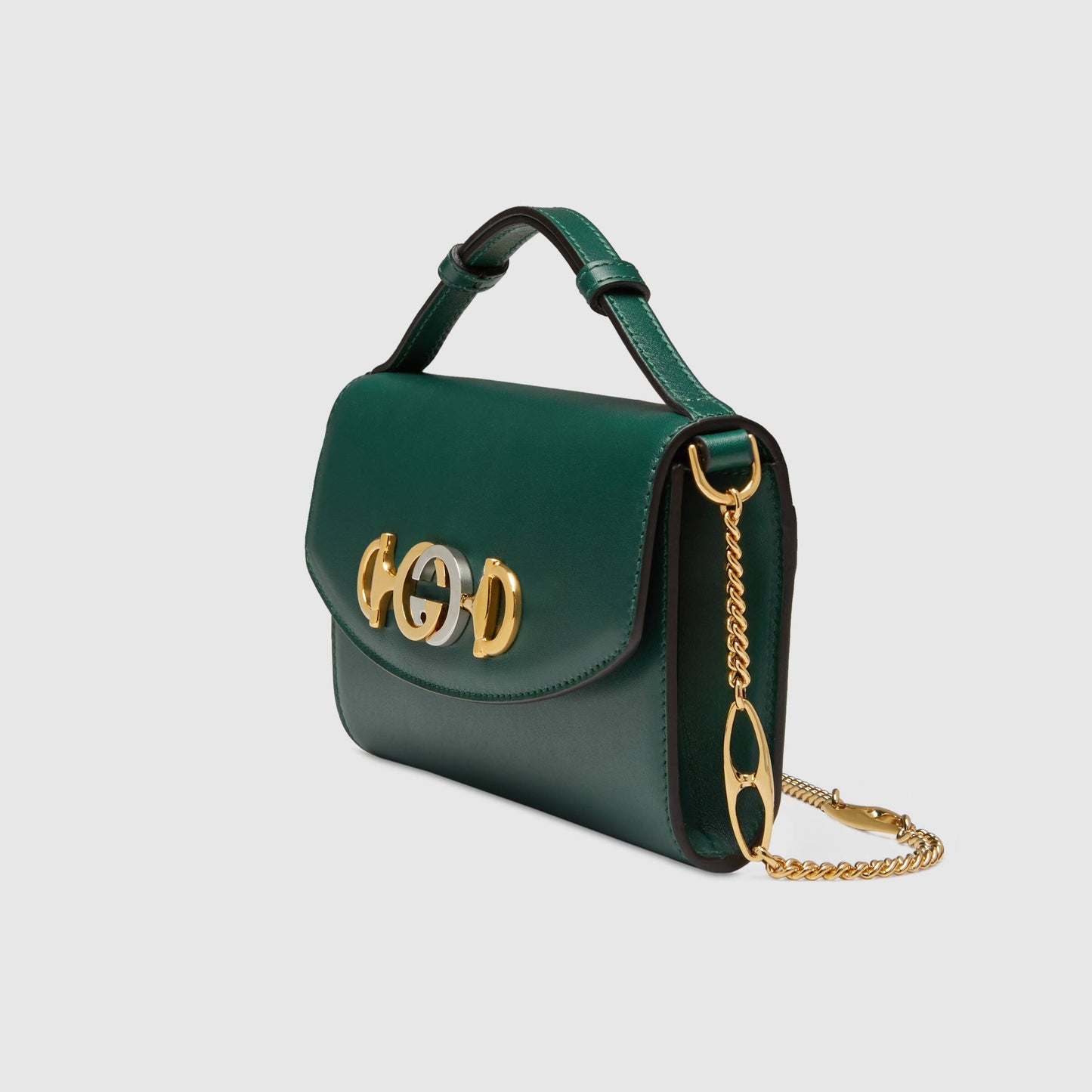 Gucci Zumi Dark Green Smooth Leather Mini Bag