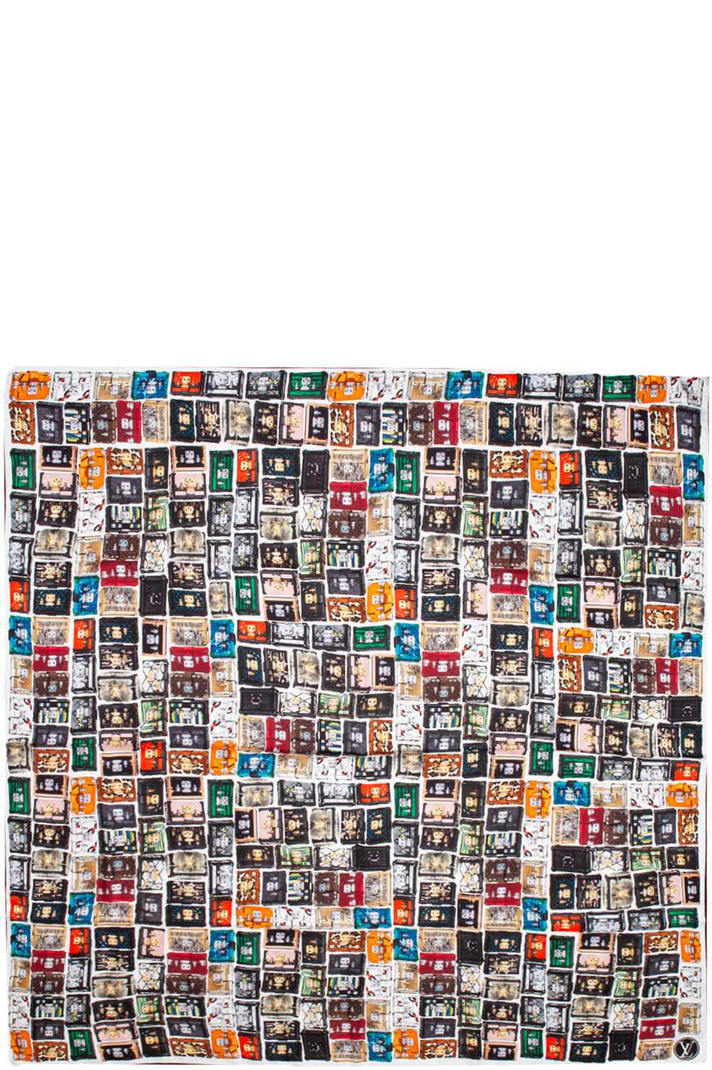 LOUIS VUITTON  Scarf Tribute to Petite Malle Silk Multicolor