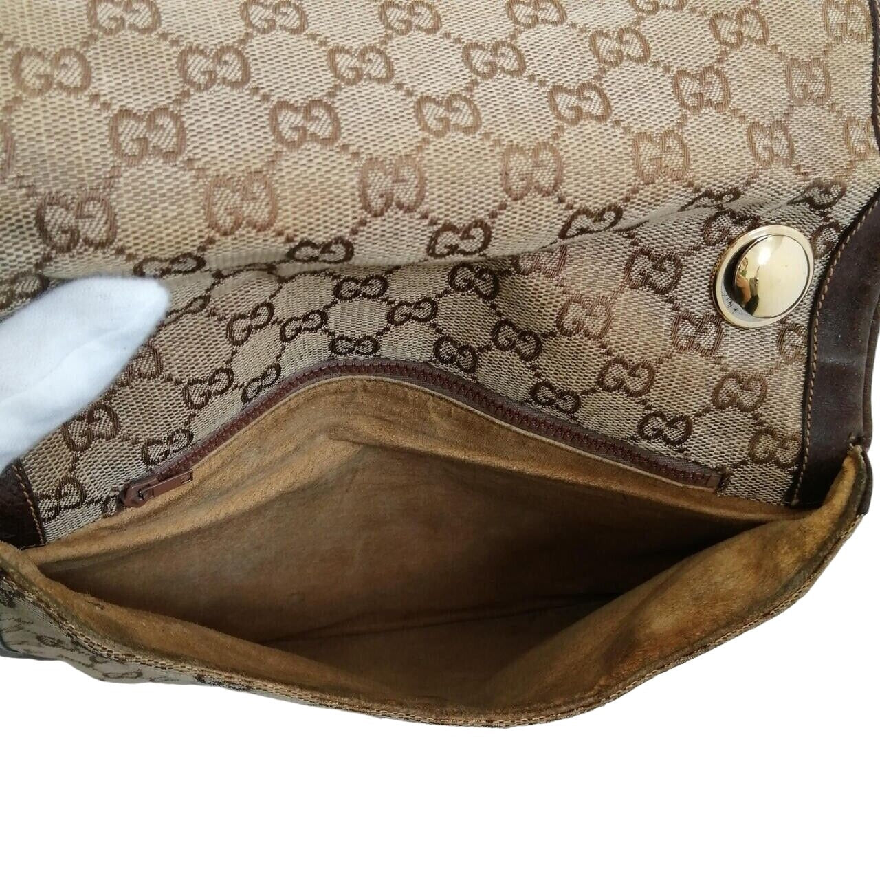 Gucci brown Guccissima print Blondie saddle bag