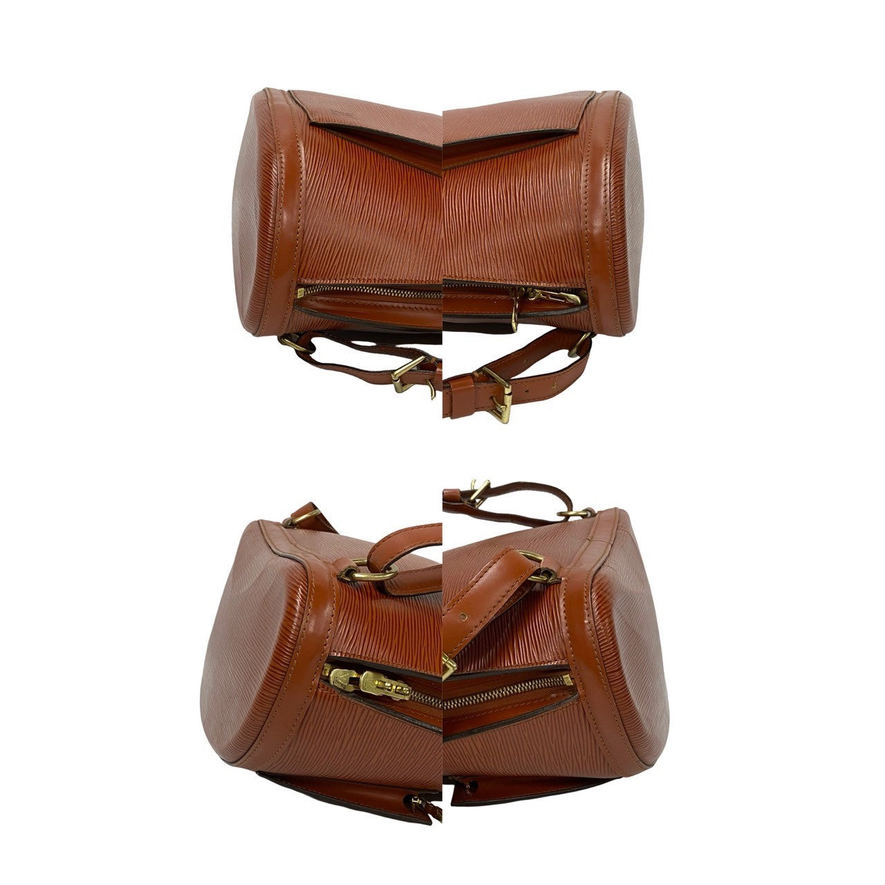 LOUIS VUITTON Backpack Epi Leather Brown Epi Coblanc