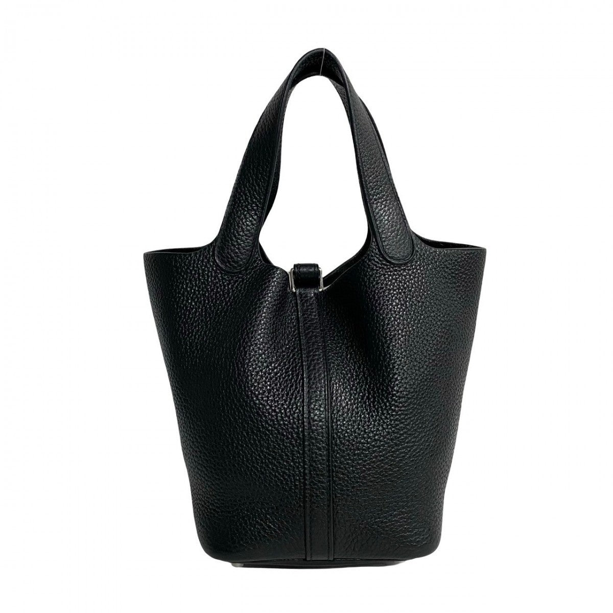 HERMES Handbag Taurillon Clemence black Picotan Lock PM