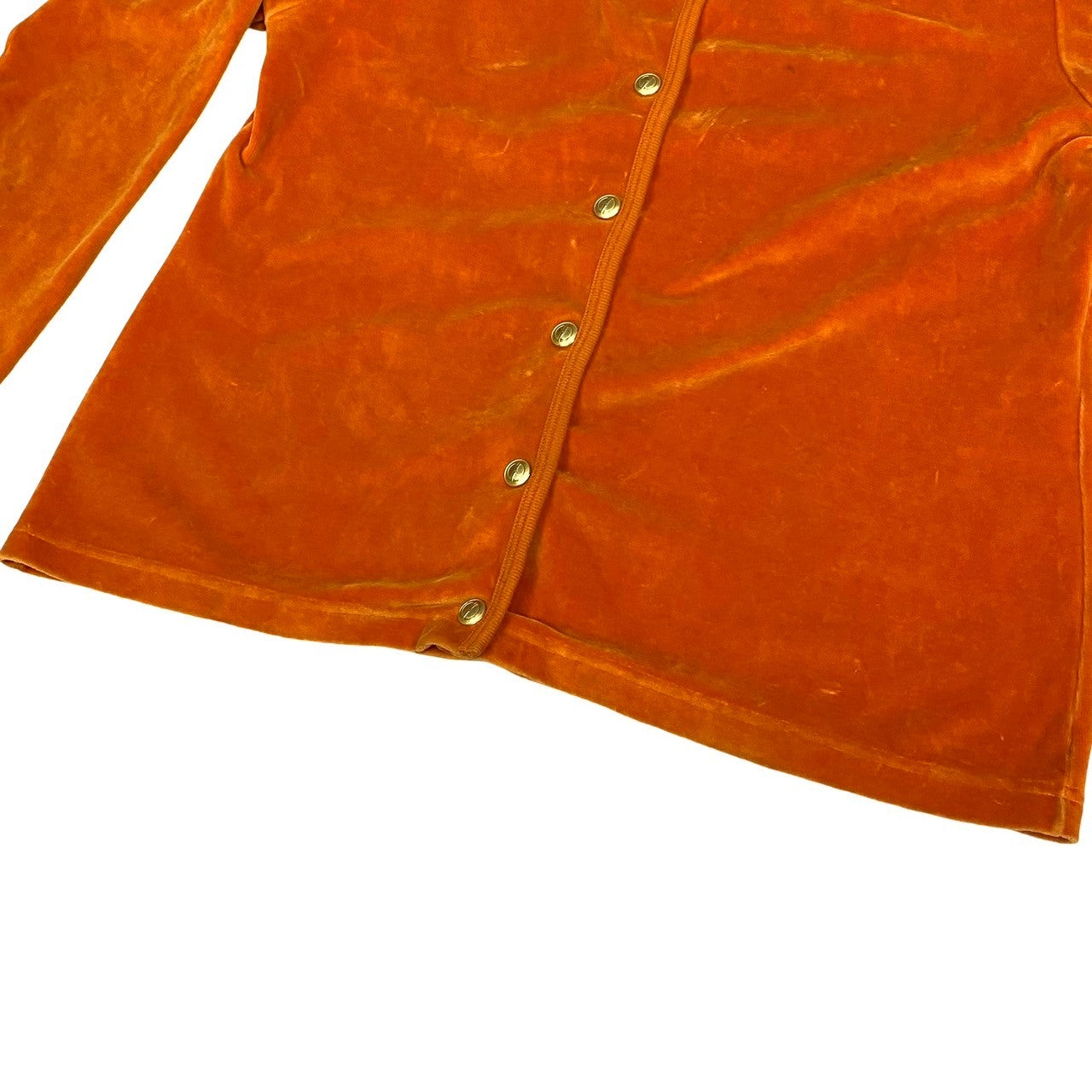 GUCCI cardigan cotton Orange Velour Cardigan M