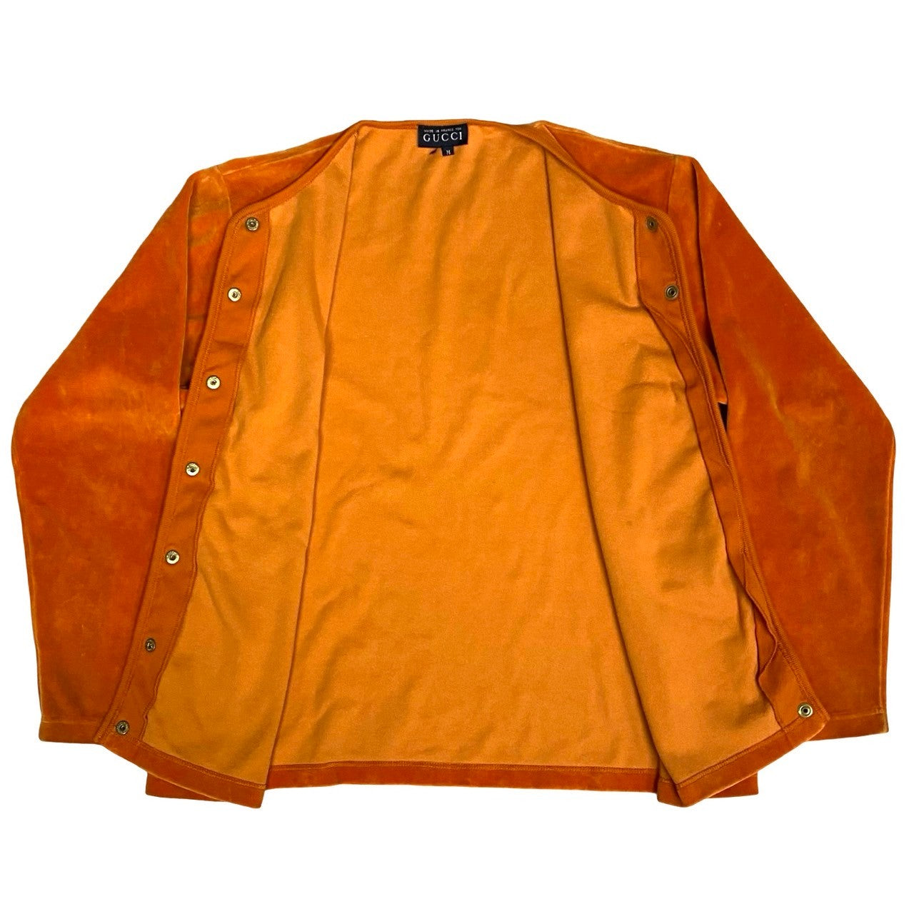 GUCCI cardigan cotton Orange Velour Cardigan M