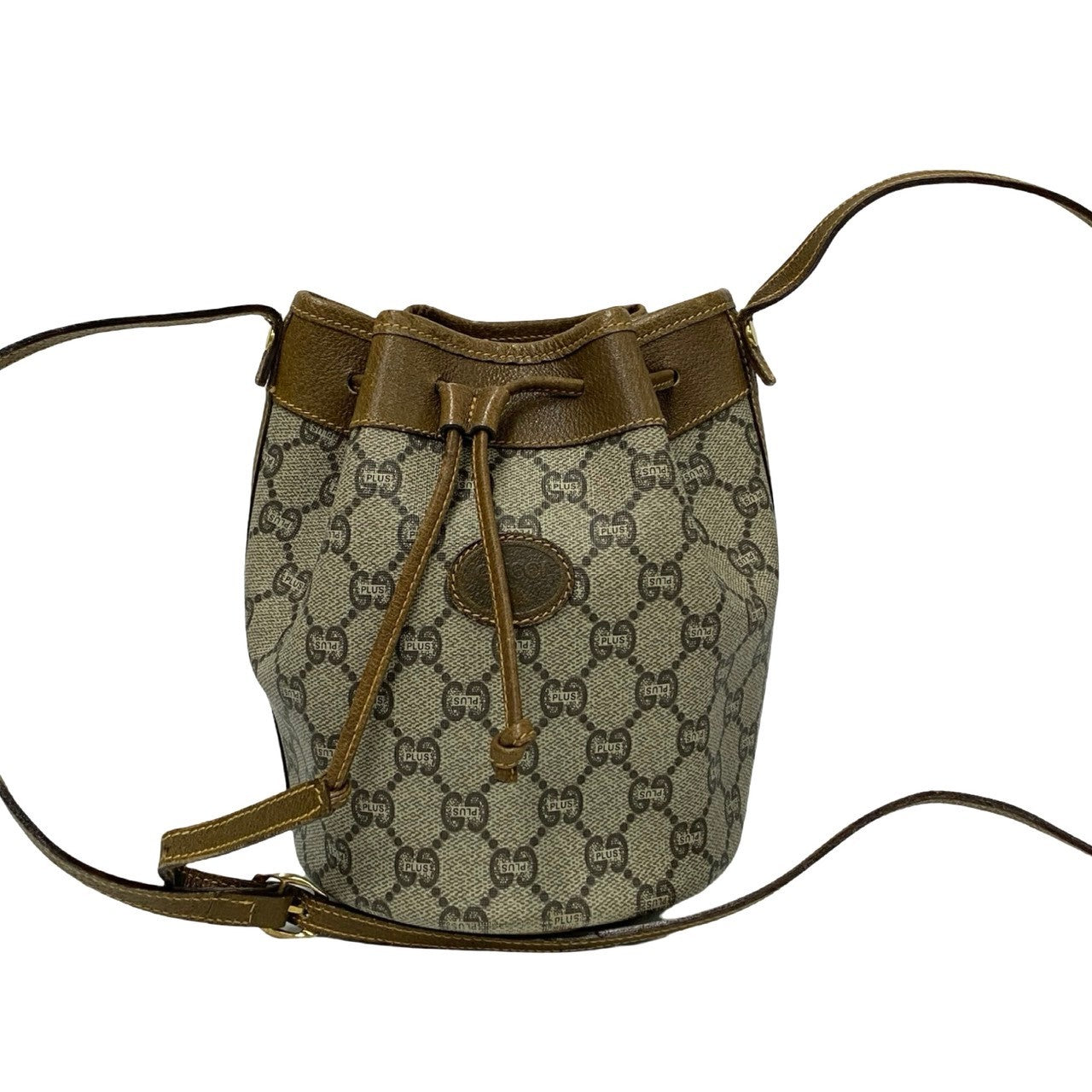 GUCCI Shoulder Bag leather Brown