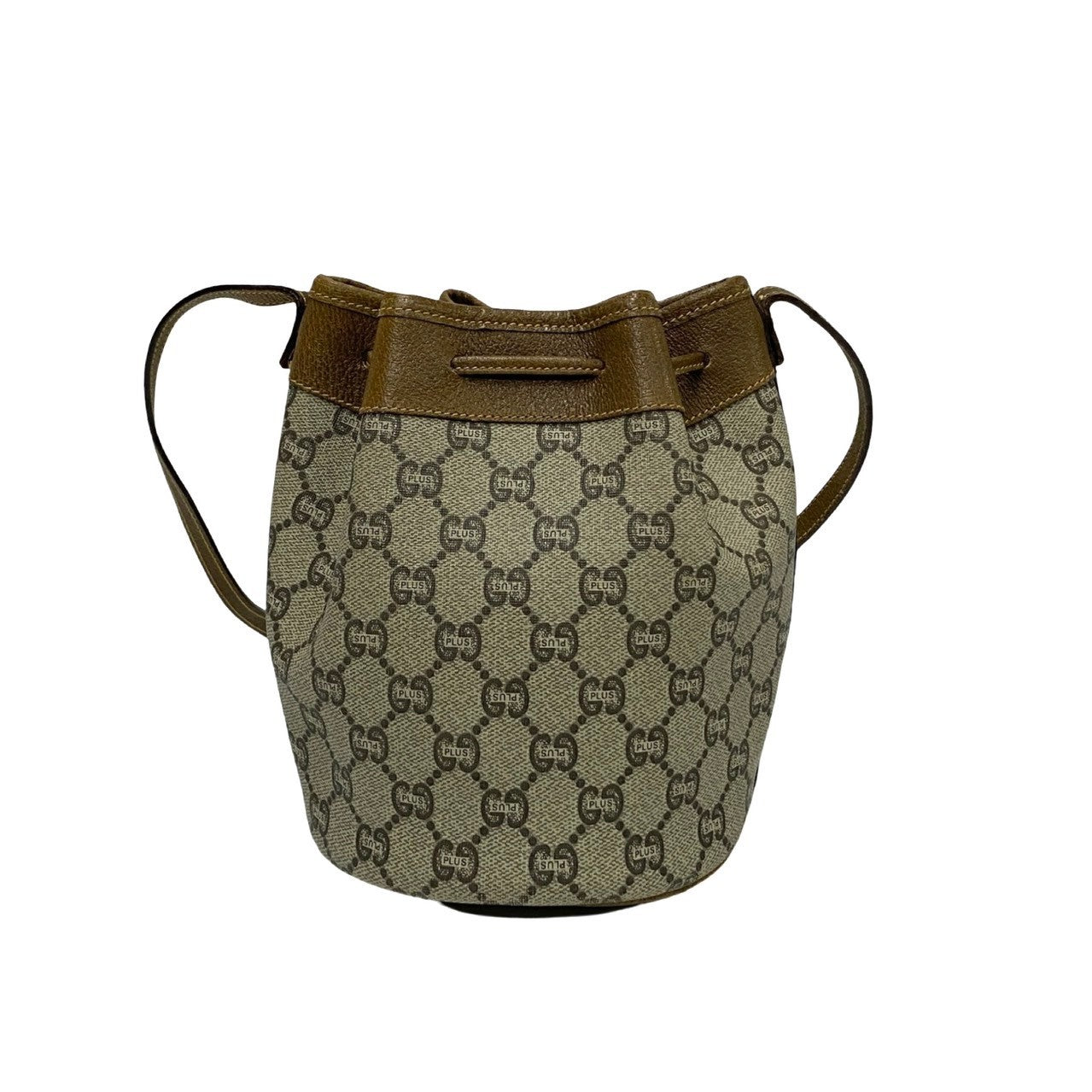 GUCCI Shoulder Bag leather Brown