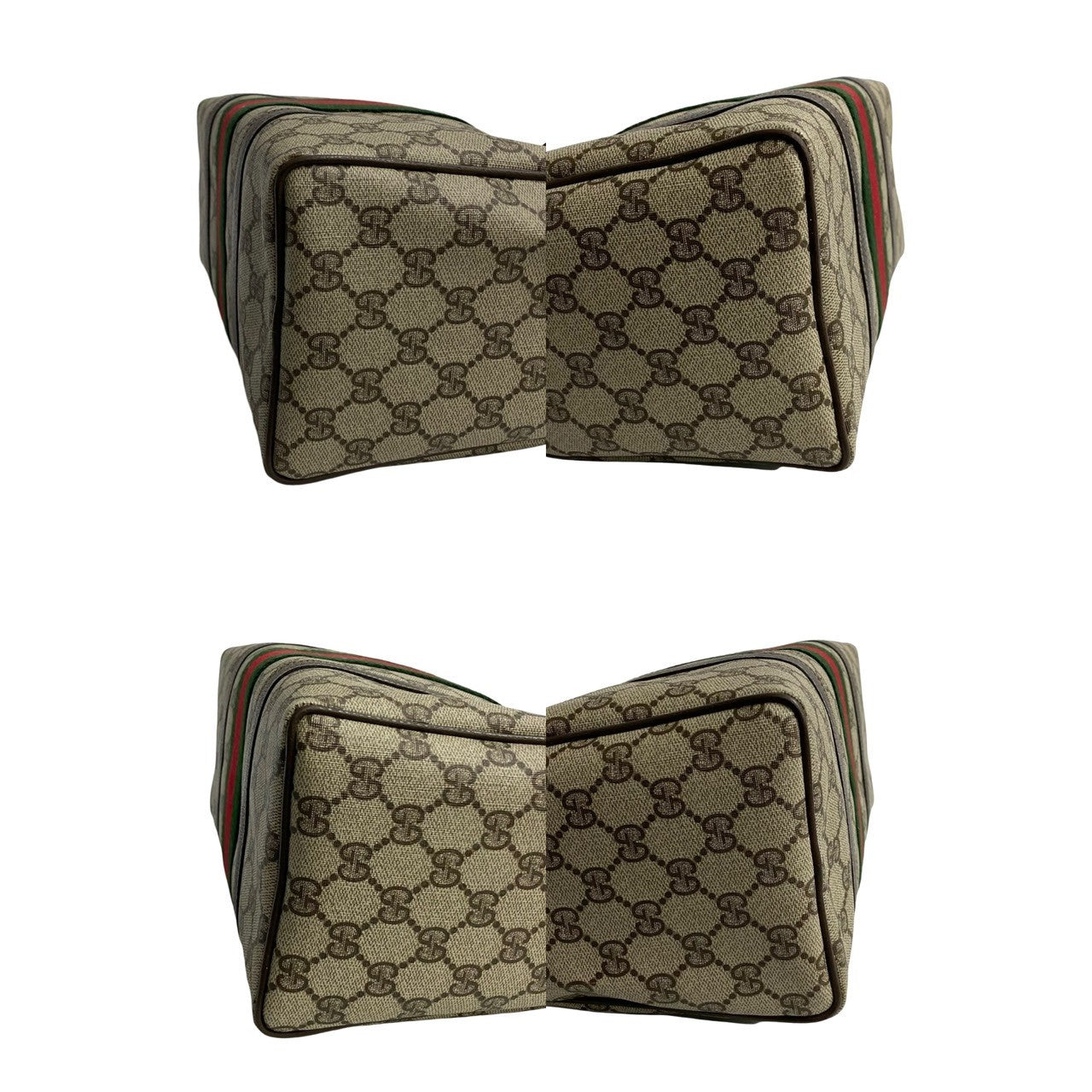 GUCCI Boston Duffel bag leather Brown Sherry line