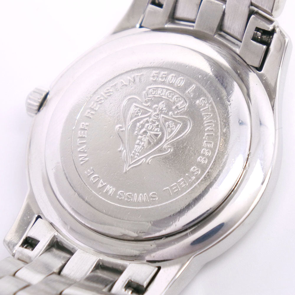 GUCCI Watches Quartz 5500L Stainless Steel Silver Silver dial Women Used