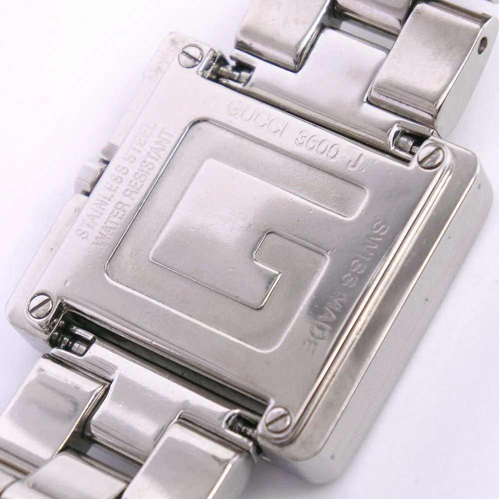 GUCCI Watches Quartz 3600J Stainless Steel black black dial Women Used