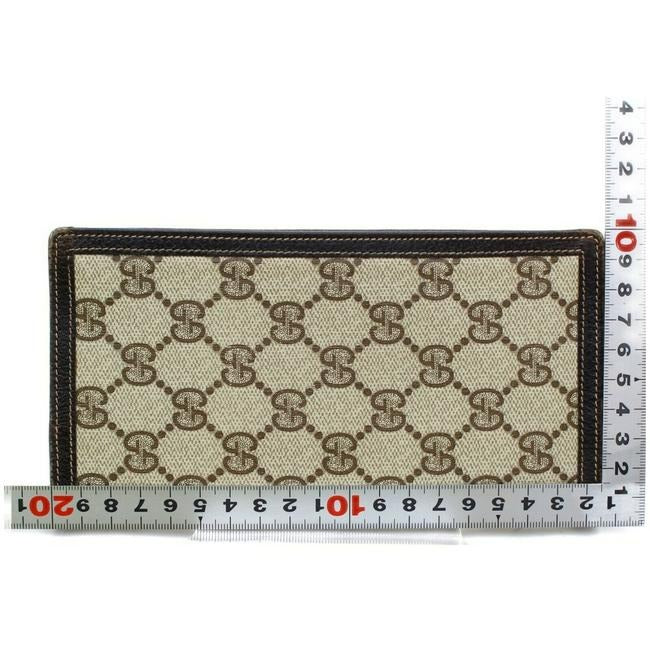 Gucci Brown Guccissima Print Unisex Bi Fold Style Wallet