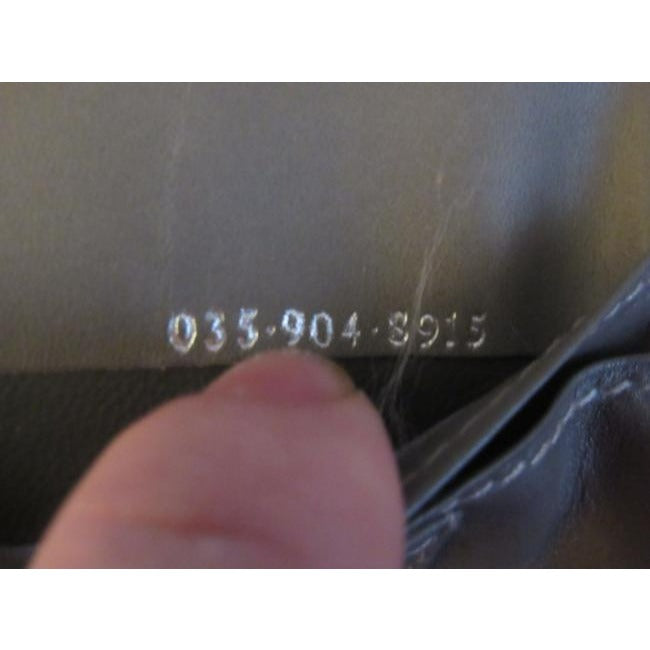Gucci Black Small G Logo Print On Grey Coated Canvas And Grey Leather Vintage Wallet