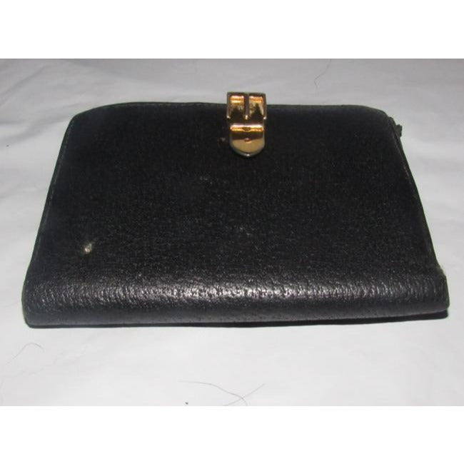 Gucci Black Textured Leather Vintage Wallet