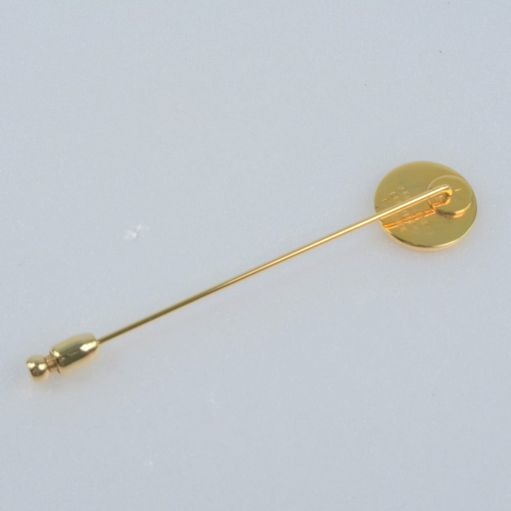 HERMES Brooch Plated Gold gold Pin Brooch Serie Women(Unisex) Used