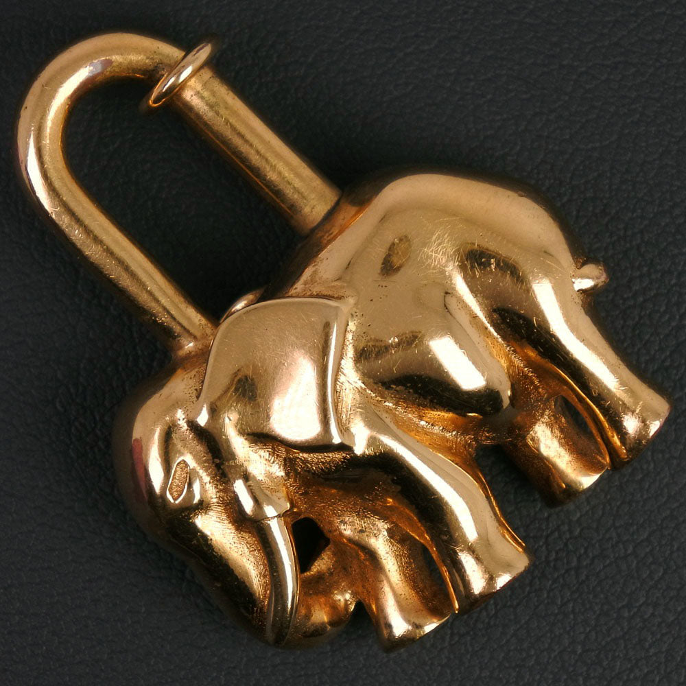 HERMES charm Plated Gold gold Animal motif Women Used