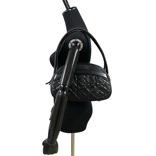 LOUIS VUITTON Handbag leather black Monogram Vienna Clara