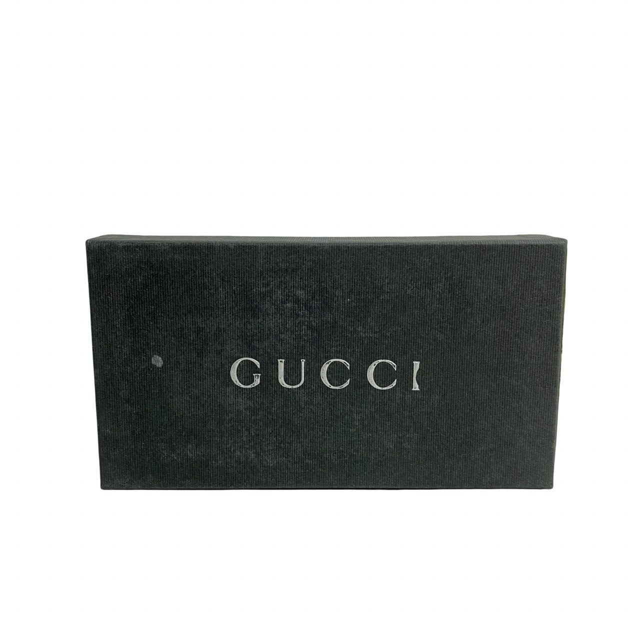 GUCCI Long Wallet Purse leather black Bamboo