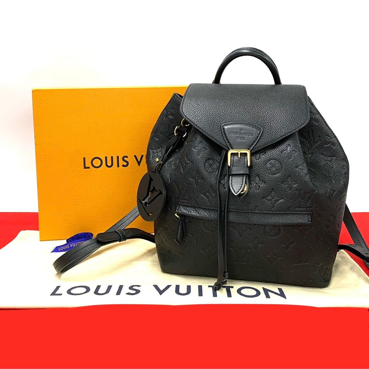 LOUIS VUITTON Backpack Monogram Ann Platt black Monogram Ann Platt Montsouris PM