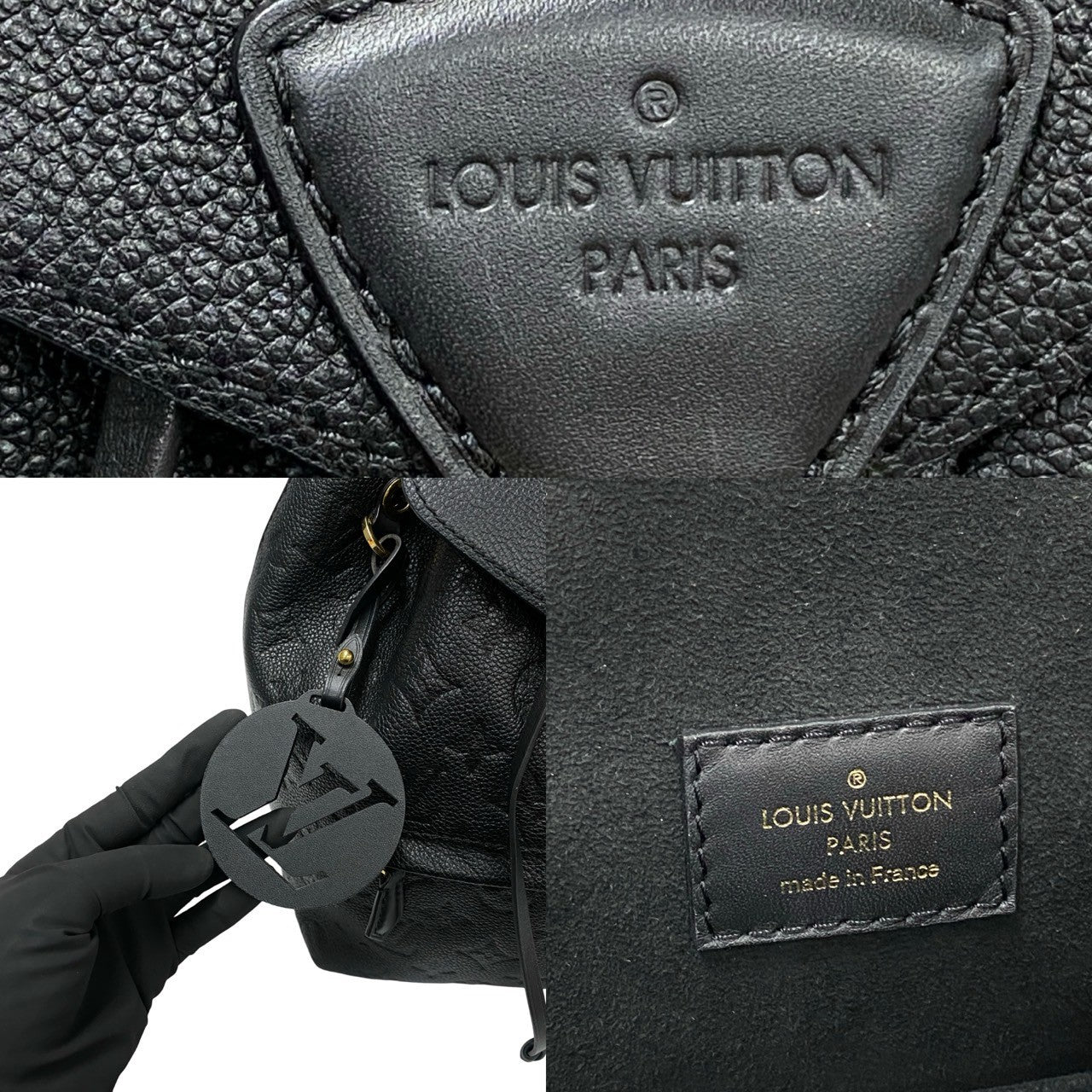 LOUIS VUITTON Backpack Monogram Ann Platt black Monogram Ann Platt Montsouris PM