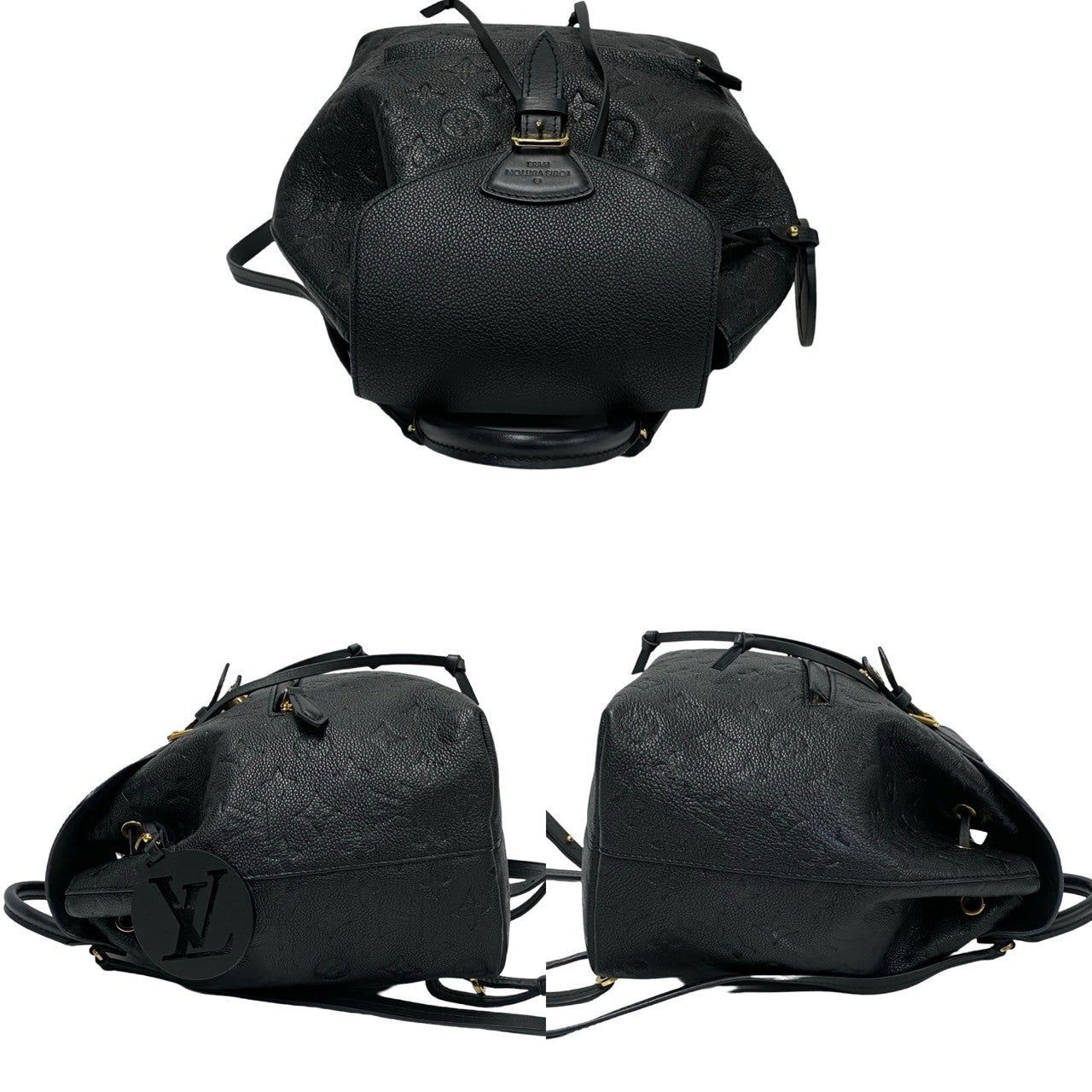 LOUIS VUITTON Backpack Monogram Ann Platt black Monogram Ann Platt Montsouris PM