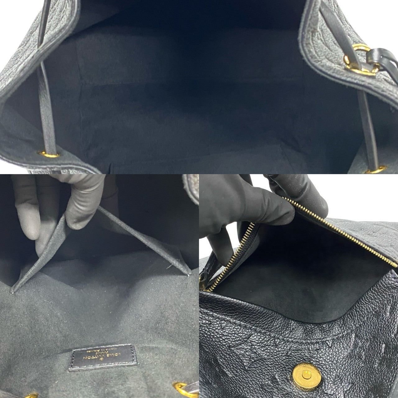 LOUIS VUITTON Backpack Monogram Ann Platt black Monogram Ann Platt Montsouris PM