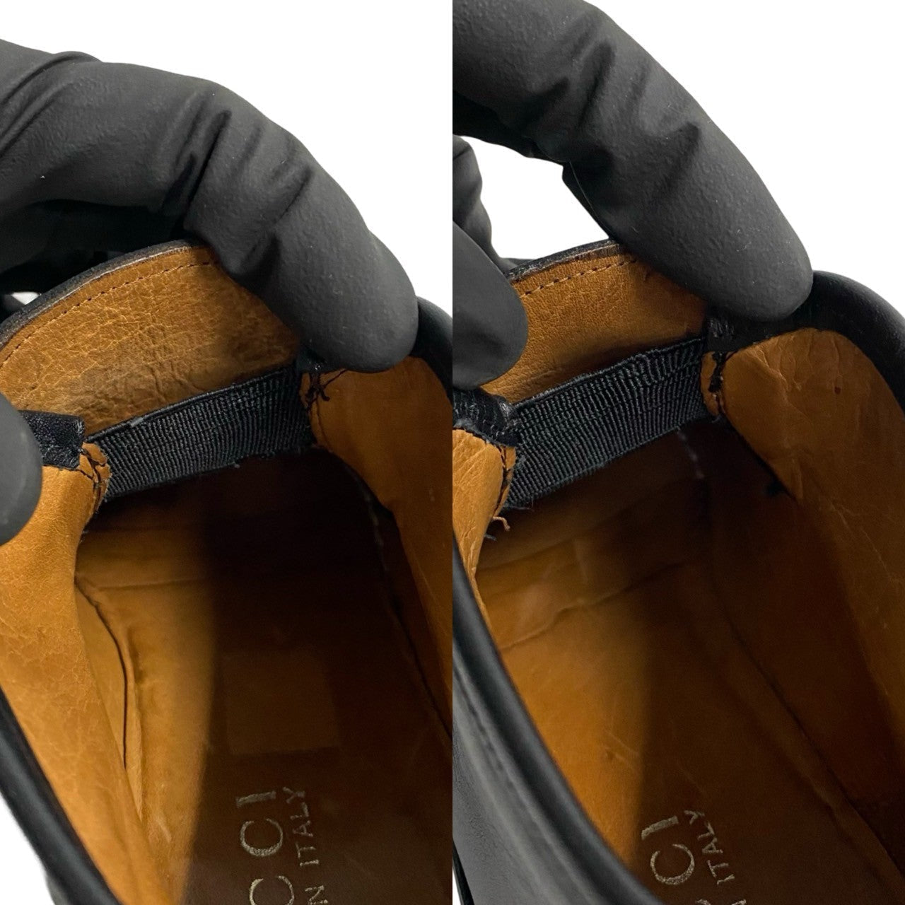 GUCCI boots leather black