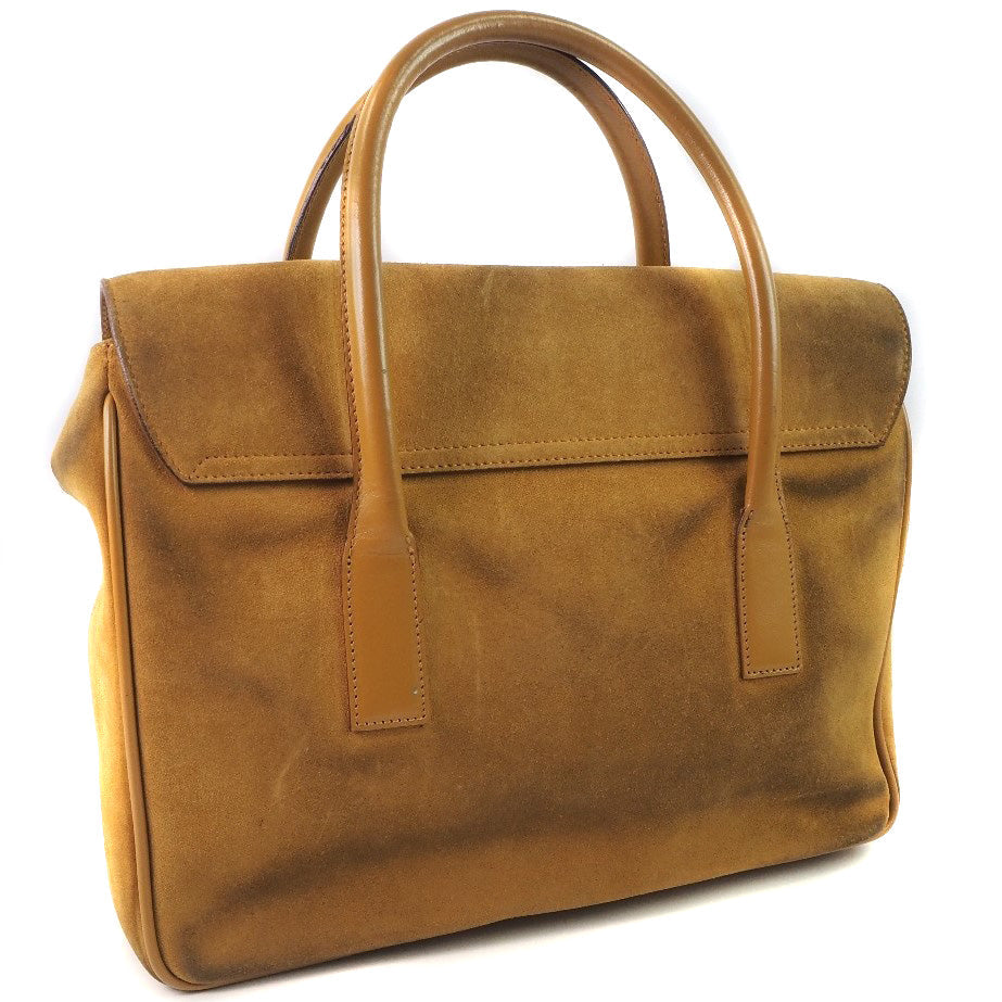GUCCI Handbag 000.0844 Suede, Leather Camel Women Used