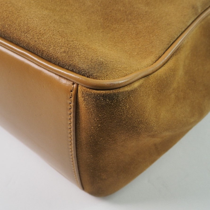 GUCCI Handbag 000.0844 Suede, Leather Camel Women Used