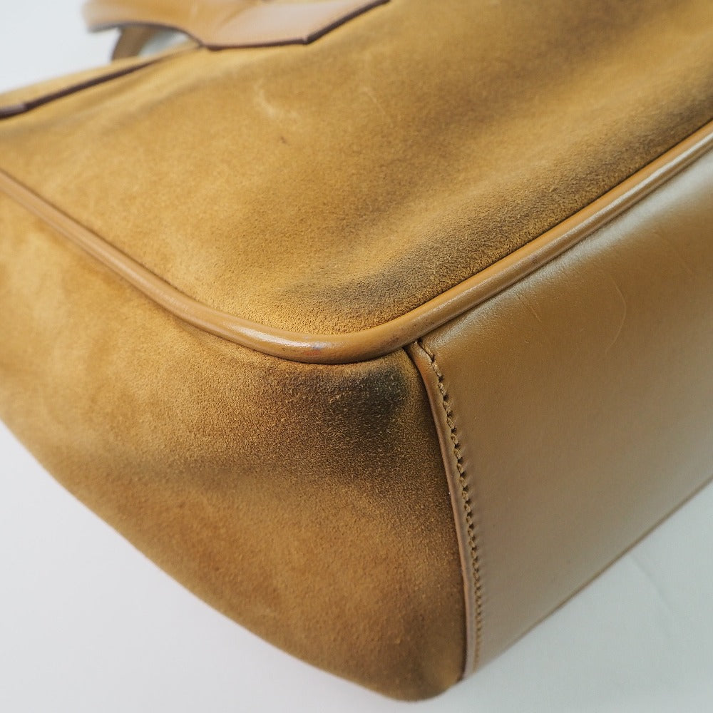 GUCCI Handbag 000.0844 Suede, Leather Camel Women Used