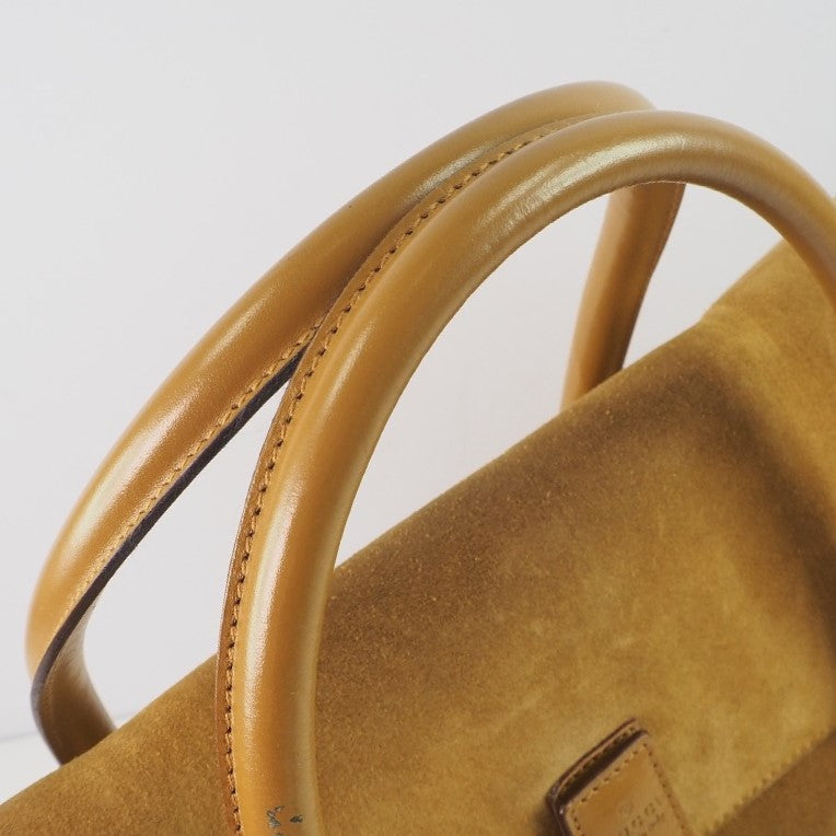 GUCCI Handbag 000.0844 Suede, Leather Camel Women Used