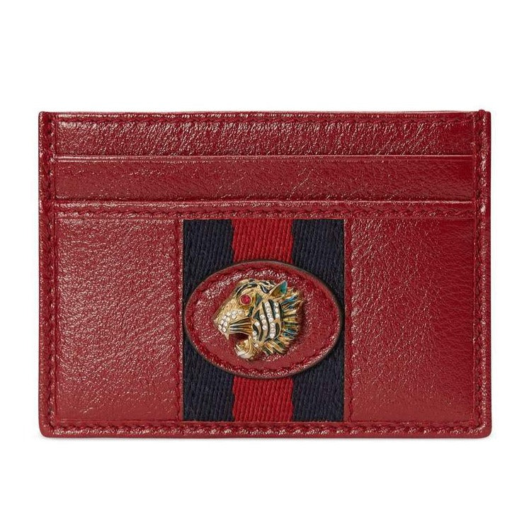 Gucci Rajah Card Holder in Red