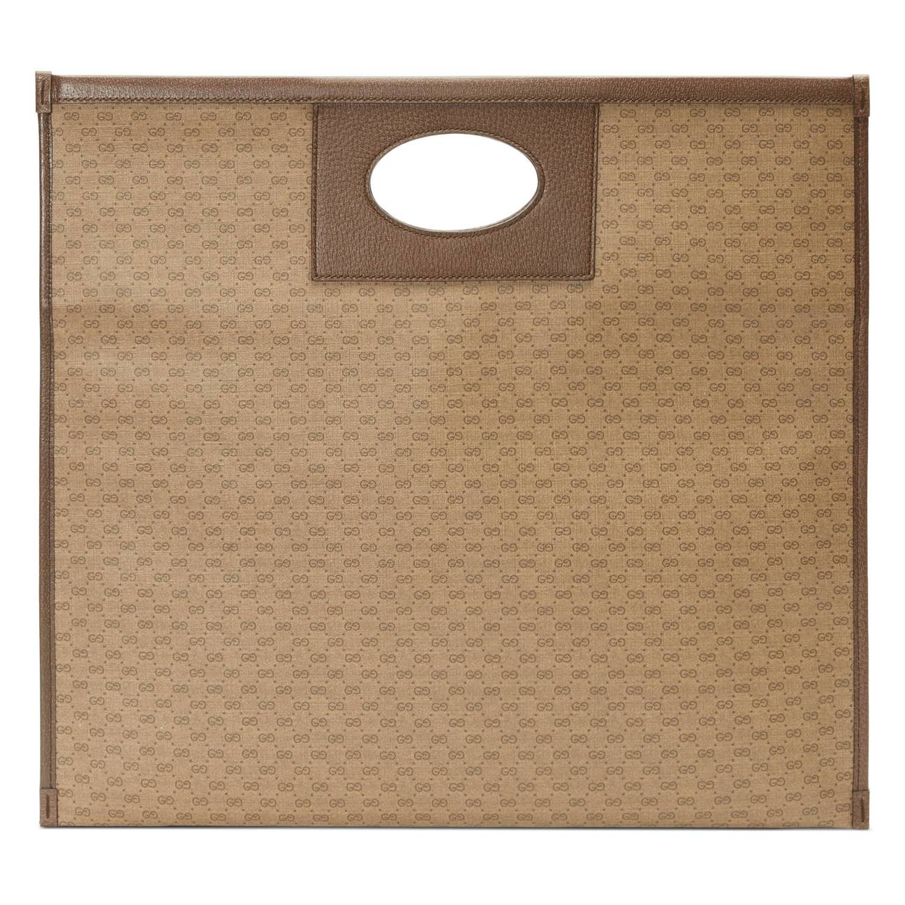 Gucci Mini GG Supreme Print Canvas Tote in Beige