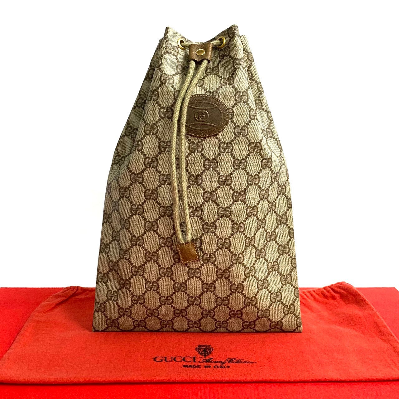 GUCCI Handbag leather Brown