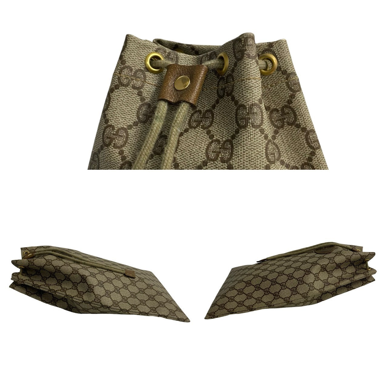 GUCCI Handbag leather Brown