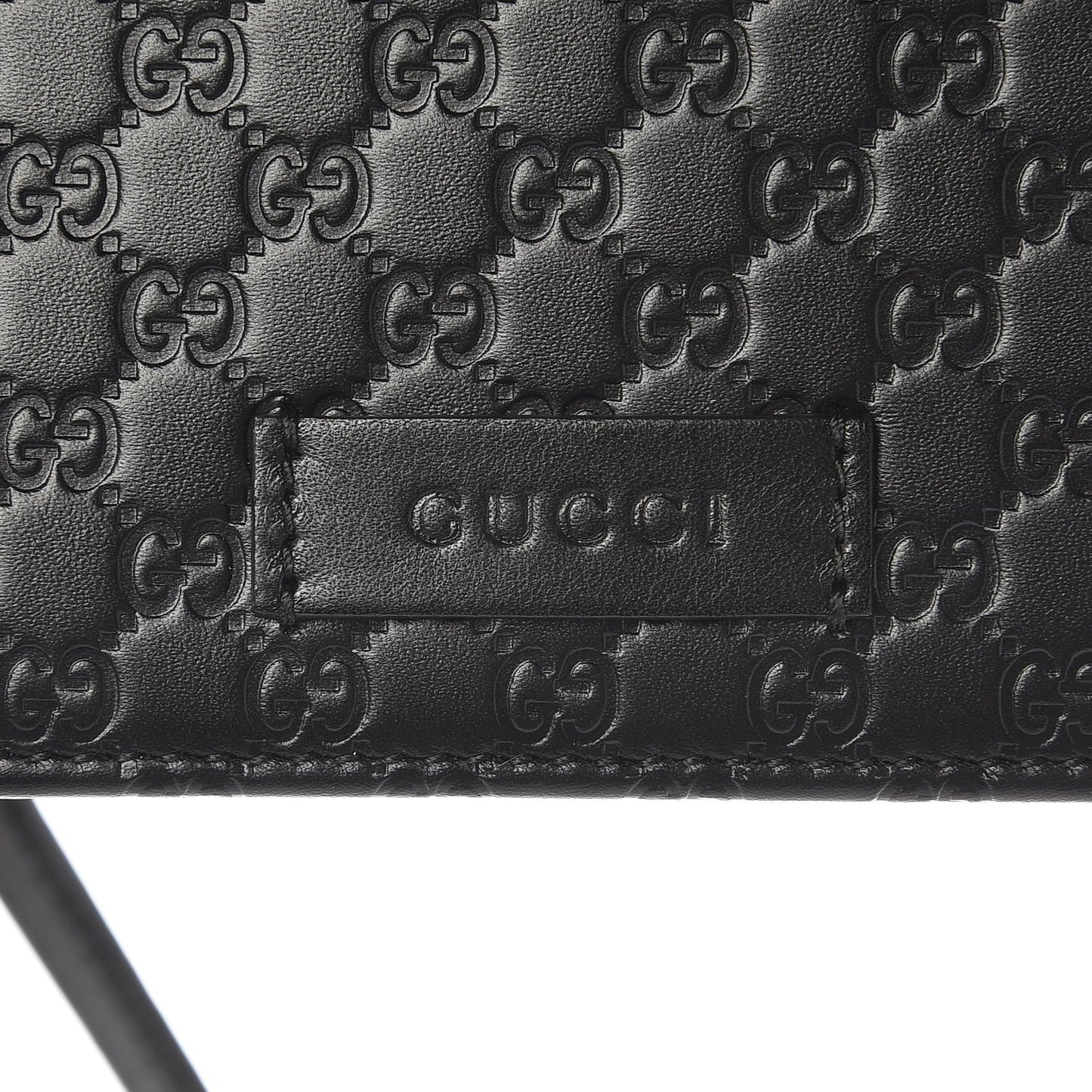 Gucci Microguccissima Leather Shoulder Bag in Black