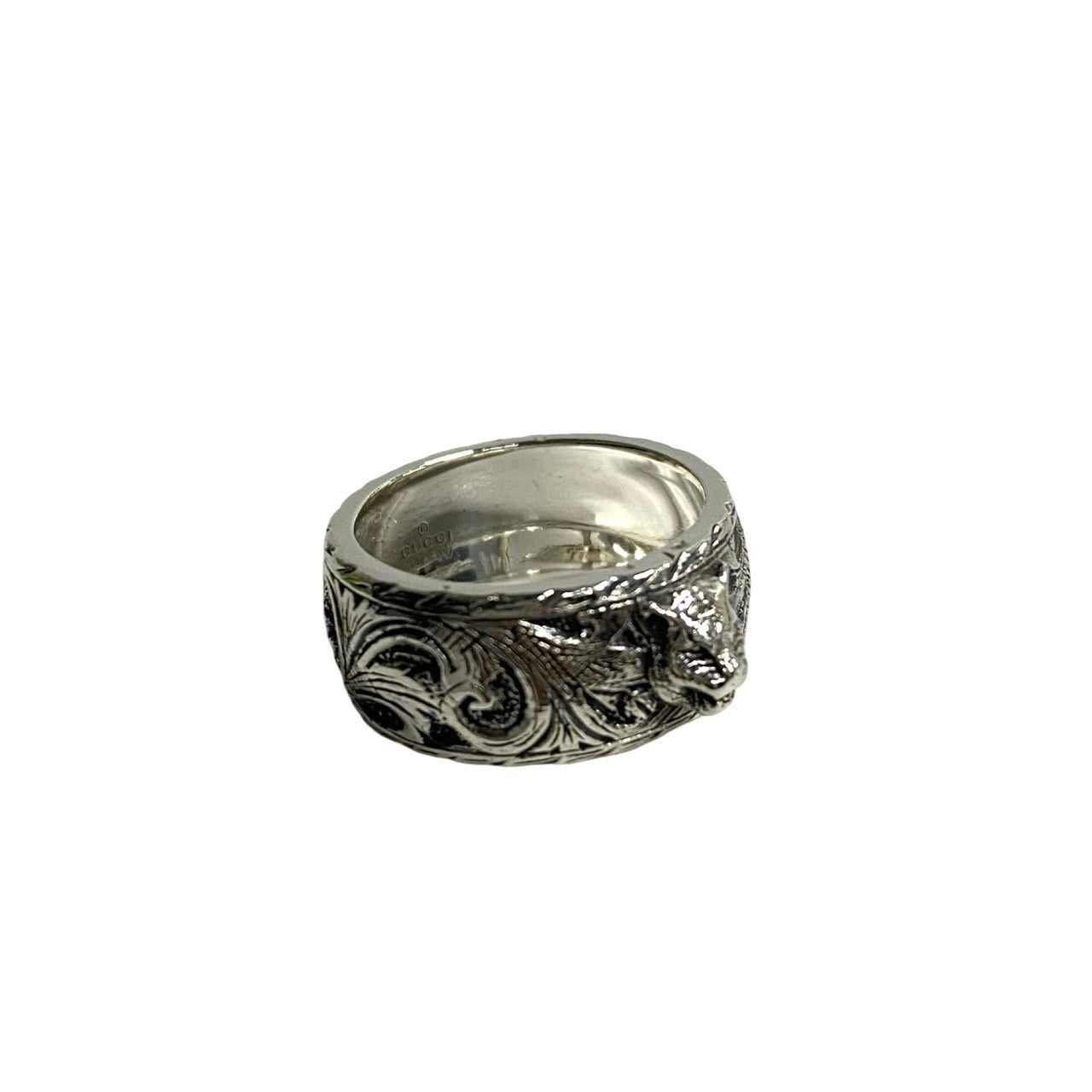 GUCCI Ring 433571 J8400 0811 Silver925 Silver tiger head ring mens 17 Used