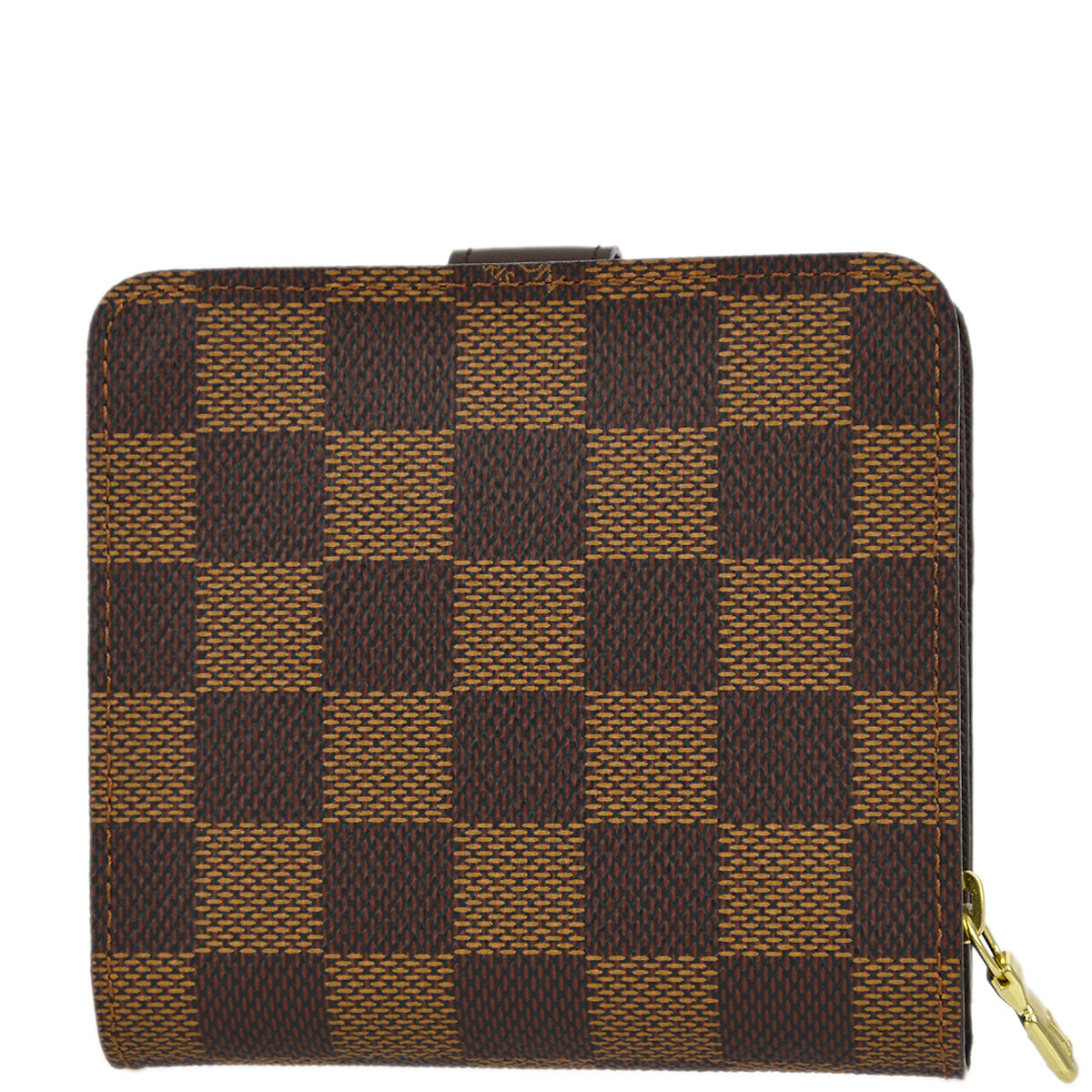 Louis Vuitton 2003 Damier Compact Zip Wallet N61668