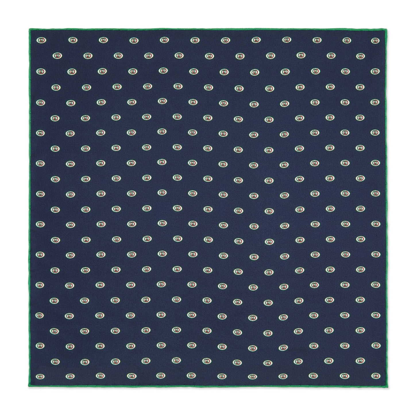 Gucci Interlocking GG Print Pocket Square in Midnight Blue