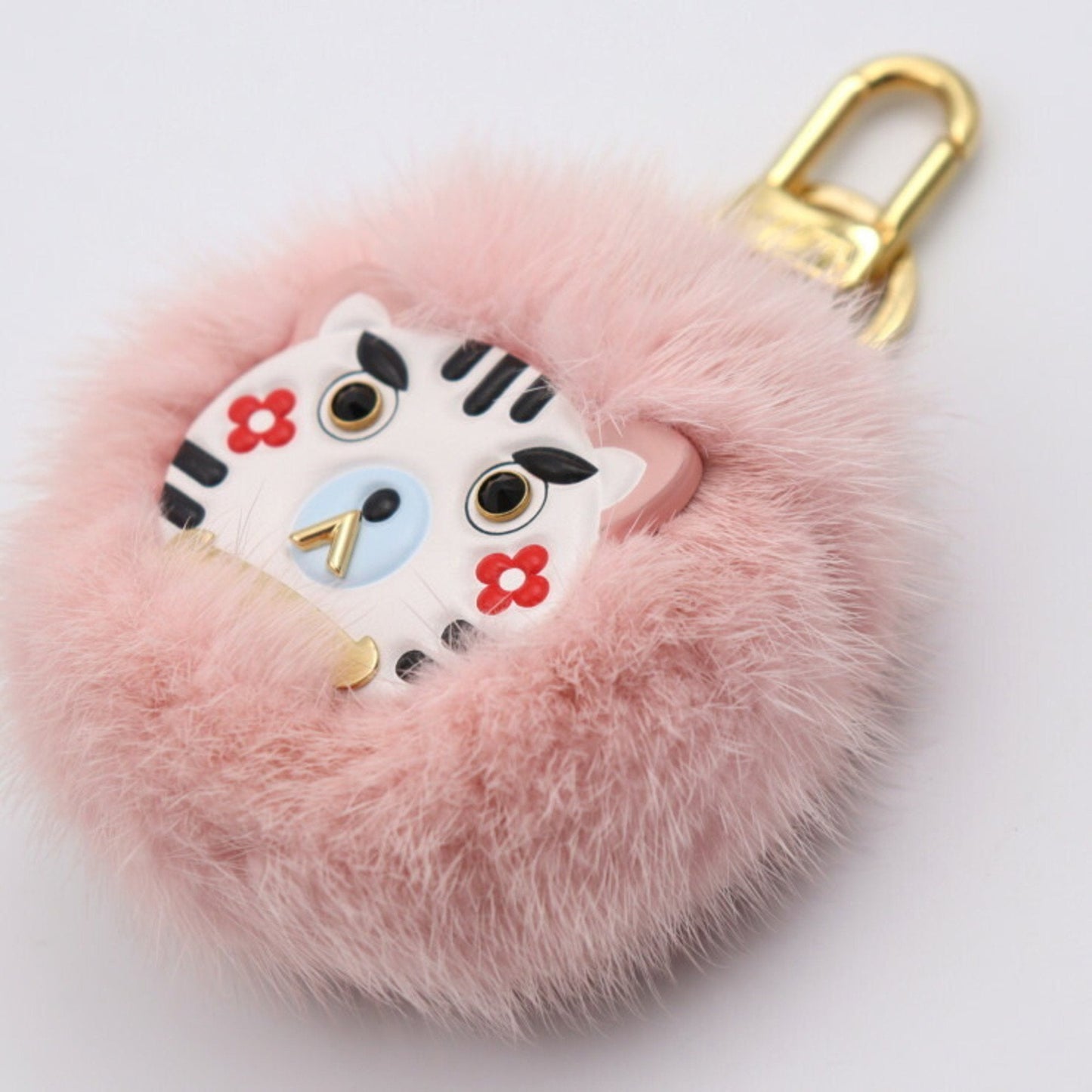 Louis Vuitton  Fur Leather Keyring