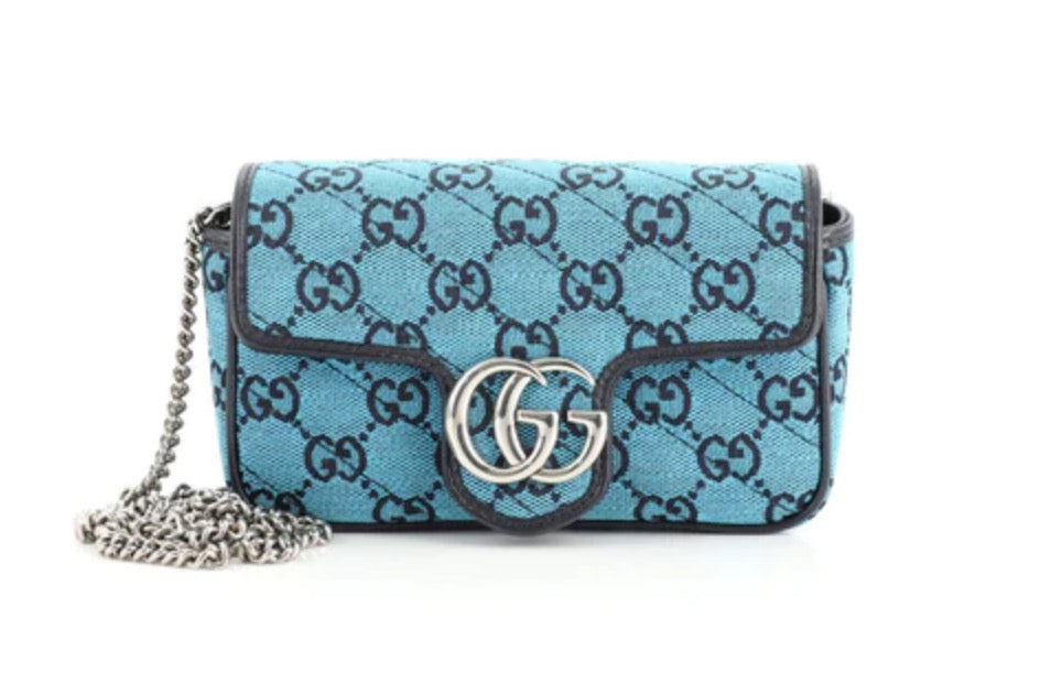 Gucci GG Marmont Mini Bag in Blue