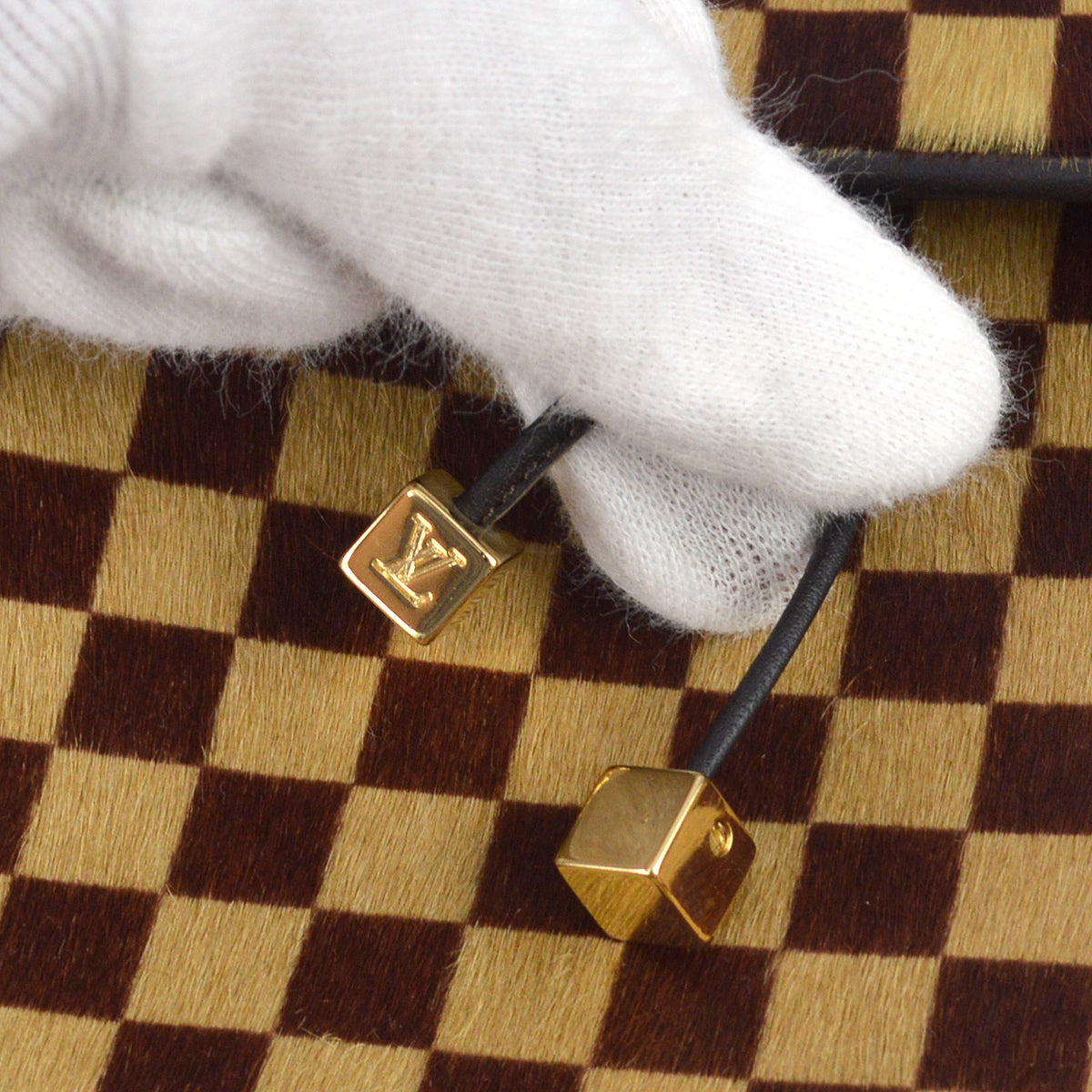 Louis Vuitton 2001 Damier Sauvage Lion HandBag M92131