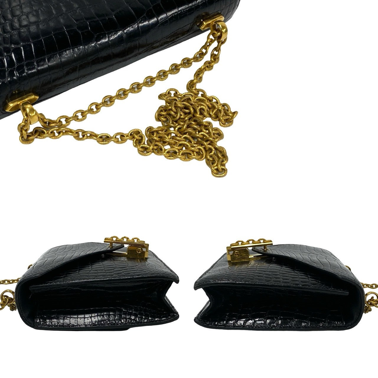 HERMES Shoulder Bag Polosus black Alcazar Women Used